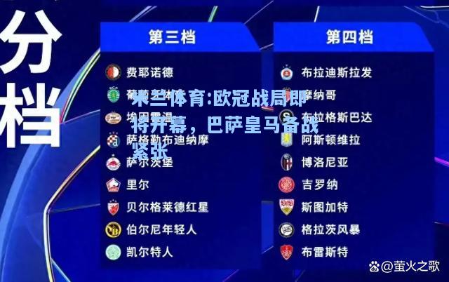 欧冠战局即将开幕，巴萨皇马备战紧张